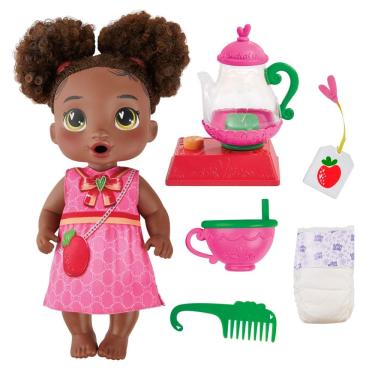 Imagem de Doll Baby Alive Bubbly Tea Party Berry Boo com bule de 28 cm