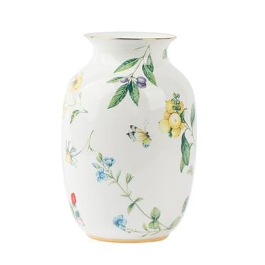 Imagem de x3anggyt5 Vaso de flor vaso de cerâmica jardim arranjo de flores secas moderno retrô sala de jantar sala de estar decoração de casa ornamento decoração de casa