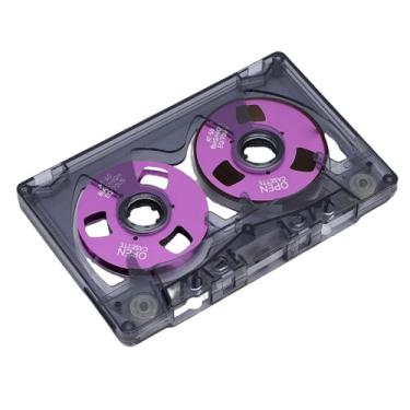 Imagem de Naroote Fita Cassete Em Branco Bobina a Bobina, Fita Com Tempo de Gravação de 50 Minutos, Transparente Com Papel de Gravação, Ideal para de Voz Musical e Toca-fitas Portáteis