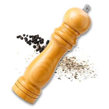 Imagem de Moedor Manual de Pimenta e Sal Condimentos Temperos Grãos Com Ajuste M