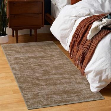 Imagem de RUGSREAL Tapete contemporâneo pequeno de 6 x 10 cm, moderno, sólido, para ambientes internos, lavável à máquina, antiderrapante, para sala de estar, quarto, lavanderia, 6 cm x 10 cm, cinza-acastanhado