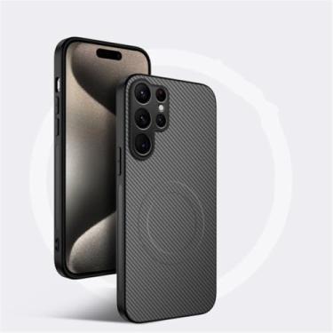 Imagem de Capa para Samsung S26 S25 Ultra Edge S23 S21 S22 S24 Ultra Plus Fe A56 A25 A26 A34 (para Galaxy S24 Ultra/Cinza)