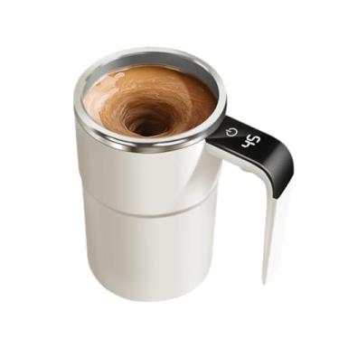 Imagem de Copo de Mistura Elétrica Automática 316 com Display Temperatura Magnética Café Luxo Internet Celebrity Medição Inteligente Resfriamento Físico Digital