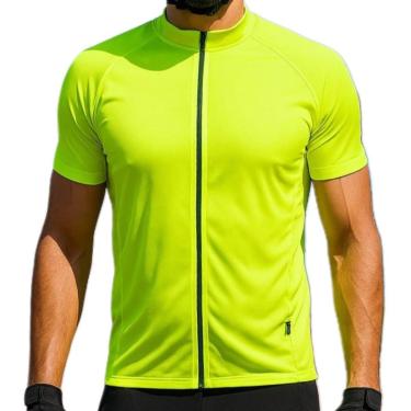 Imagem de Camisa Ciclismo Masculino Mtb Proteção UV 30+ Tecido Dry Zíper e 3 Bolsos-Masculino