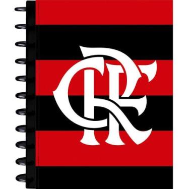 Imagem de Caderno 01X1 Capa Dura Flamengo MOD.2- Disco 80FLS - KIT