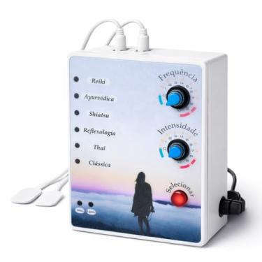 Imagem de Massageador Muscular Elétrico Portátil - RelaxSlim - para Relaxamento e Bem-Estar com Eletrodos e Acessórios