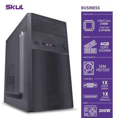 Imagem de Computador Home H100 - Dual Core J1800 2.41Ghz Mb Asrock Me