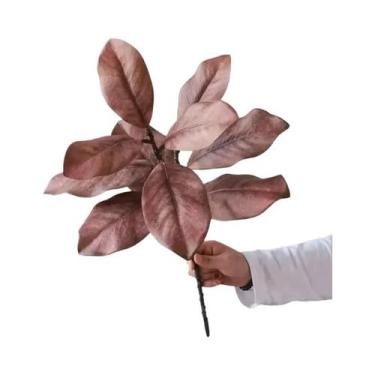 Imagem de Folhas De Magnólia Verdes Artificiais Para Decoração De Casa, Casament