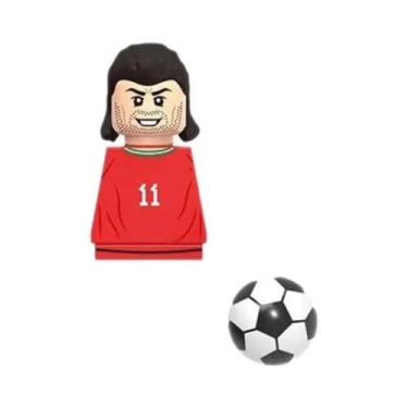 Imagem de Mini Blocos De Montar De Ação Messi Ronaldo Neymar Lewandowski - Brinq
