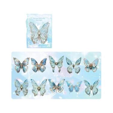 Imagem de Pacote De Adesivos Com Tema De Borboleta, 20 Folhas Com Padrões De Asa
