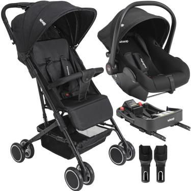 Imagem de Carrinho de Bebe Bebe Conforto Colinho Base ISOFIX Kiddo Mascote Preto