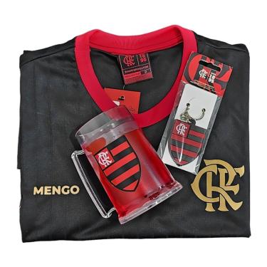 Imagem de Kit Flamengo Camisa Mistura + Caneca + Chaveiro Símbolo - Masculino Tamanho:M;Cor:;Gênero:Masculino-Masculino
