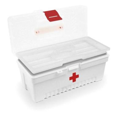 Imagem de Caixa Plástica Para Medicamentos 13 Tramontina Caixa Divisórias Tramon