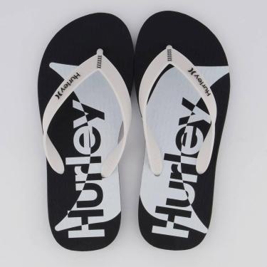 Imagem de Chinelo Hurley Shadow Preto e Branco-Masculino
