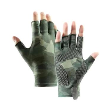 Imagem de Luvas Masculinas De Verão Para Ciclismo E Pesca Em Seda Gelada Com Pro