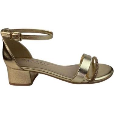 Imagem de Sandalia Ramarim Tira Strass Salto Bloco Feminino-Feminino