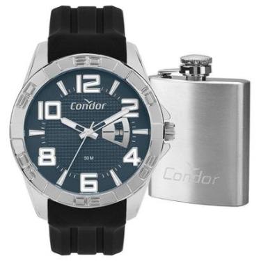 Imagem de Kit Relógio Condor Masculino Speed Prata - CO2117BK/K5A-Masculino