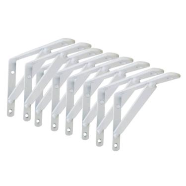 Imagem de Kit 10 Suporte De Prateleira Cantoneira Mão Francesa 40Cm