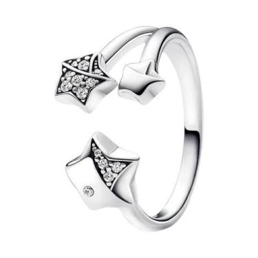 Imagem de Anel De Prata Esterlina 925 Com Pedra Coração De Vaga-lume Luminosa Ve