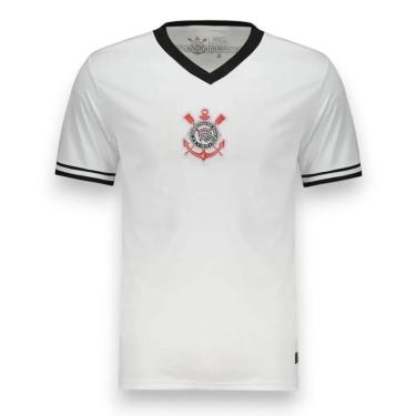 Imagem de Camiseta Corinthians Dry Gola V Logo Bordado Oficial-Masculino