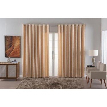 Imagem de Cortina Sala Quarto Decoraçao Jacquard Tecido Luxo 3,00X2,50 - Bf Conf
