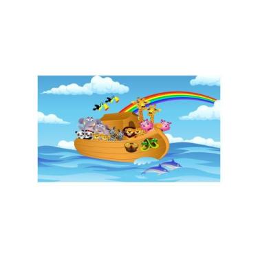 Imagem de Painel de Lona A Arca de Noé  8 - Fabrika de Festa, 400x200cm