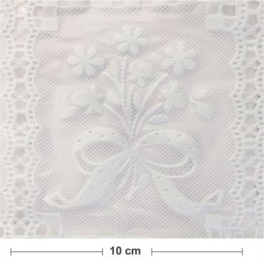 Imagem de Rolo pvc rendado liso lg0,50 des.001/branco - Niazitex, Unico