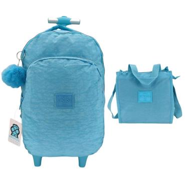 Imagem de Kit Mochila de Rodinha + Lancheira Up4You 51610 - Juvenil-Feminino