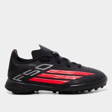 Imagem de Chuteira Society Infantil Adidas F50 League, Chumbo, 34