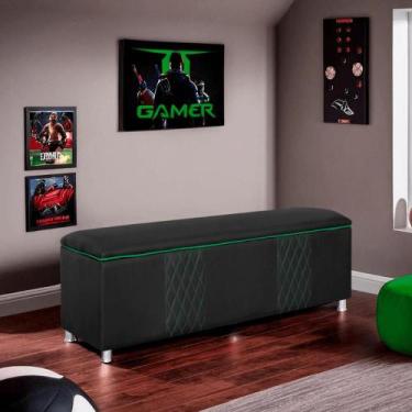 Imagem de Baú Organizador Fighter Para Quarto Gamer 90 cm material sintético - S