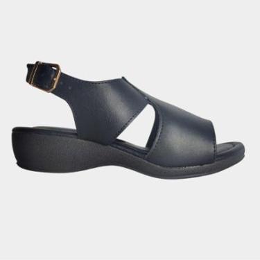 Imagem de Sandália Feminina Super Conforto 266450 Solado Anabela-Feminino