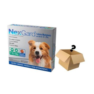 Imagem de Nexgard Antipulgas E Carrapatos Caes 10,1 A 25kg C/3 Comprimidos + Sur