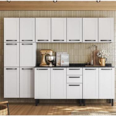 Imagem de Cozinha Modulada em Aço 5 Peças 16 Portas 2 Gavetas Florença Itatiaia