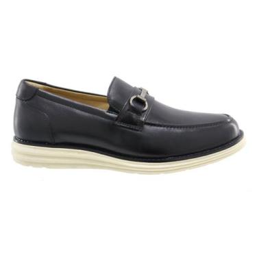 Imagem de Sapato Casual Esporte Fino Masculino Couro Art Nobre - 3223, Preto, 41