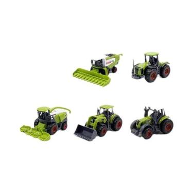 Imagem de Mini Trator De Brinquedo Em Liga Metálica Para Meninos, Modelo De Veíc