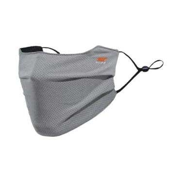 Imagem de Máscara Facial De Seda Gelada Respirável Com Proteção UV, Lavável E Re