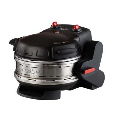 Imagem de Forno de Pizza Elétrico Duplo Ariete 927 Preto 1800W 110V - Pedra Refr