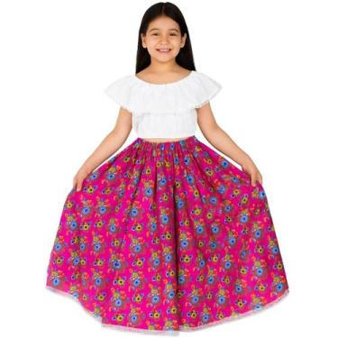 Imagem de Conjunto Infantil Saia Carimbó e Danças - Mundo Encantado Fantasias, R