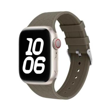 Imagem de Pulseira De Silicone Com Padrão De Lichia Para Apple Watch Ultra 40mm 