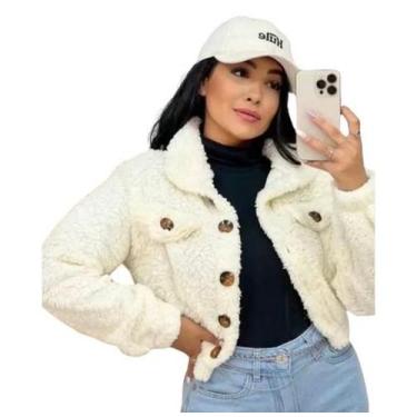 Imagem de Casaco Feminino Teddy Tendência Inverno Moda Blogueira Roupa Feminina 