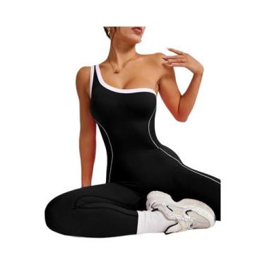 Imagem de Macacão De Ginástica Sem Costura Para Mulheres, Leggings De Yoga, Roup