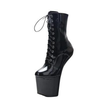 Imagem de Botas de Plataforma Femininas de 8 Polegadas - Salto Alto para Dança d