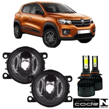 Imagem de Par FAROL MILHA Renault KWID 2017 a 2022 Super Led - BIBAS