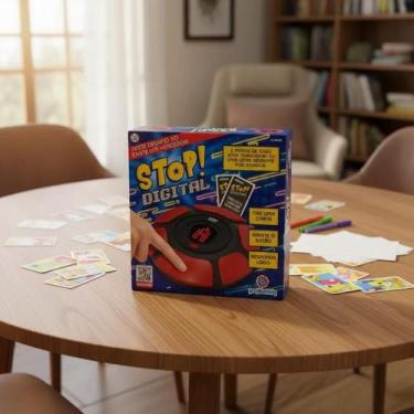 Imagem de Jogo de tabuleiro stop digital trava letras tapalavras - Polibrinq
