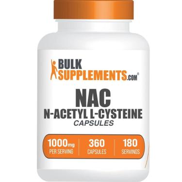 Imagem de Suplemento BulkSupplements.com N-acetil L-cisteína 1000 mg-Unissex