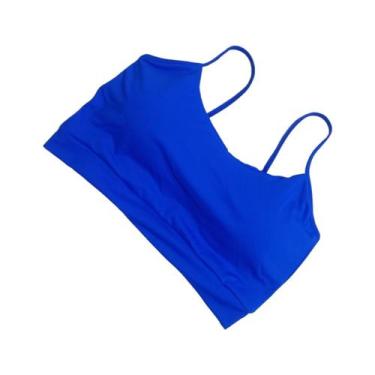 Imagem de Top cropped alcinha com bojo proteção uv poliamida plus size - INTIMAC