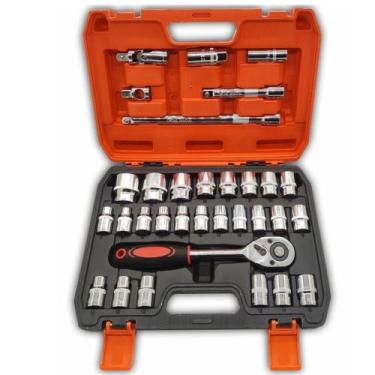 Imagem de Maleta de Ferramentas com 32 Peças Encaixe Sextavado 1/2" - ATOPY