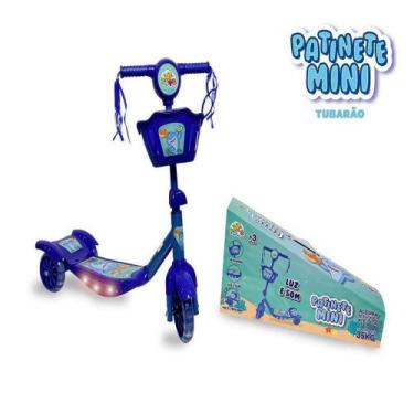 Imagem de Patinete Mini Tubarão 3 Rodas Zoop Toys - Azul ZP00787