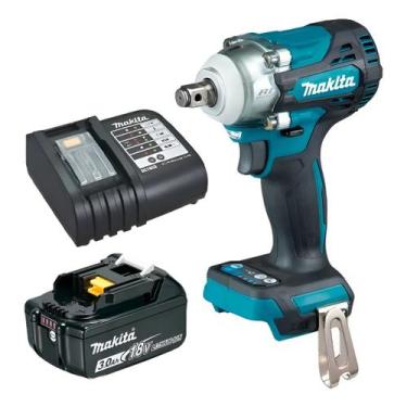 Imagem de Chave de Impacto Makita DTW300 18V Brushless 12 Pol Com Bateria e Carr