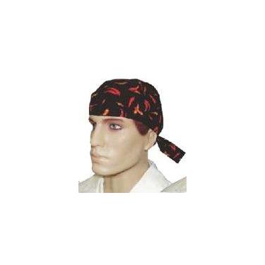 Imagem de Bandana preta com pimenta - ref 43bd - 100% algodão - Lamare